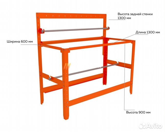 Каркас упаковочного стола