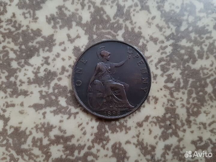 Королева Victoria England''One Penny''1898