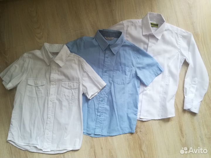 Рубашки школьные на 6-8лет