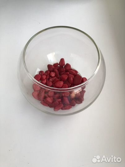 Ваза круглая стеклянная