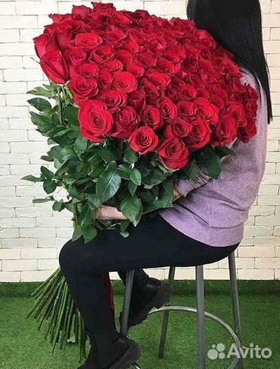 Высокие Розы Гиганты Доставка Круглосуточно