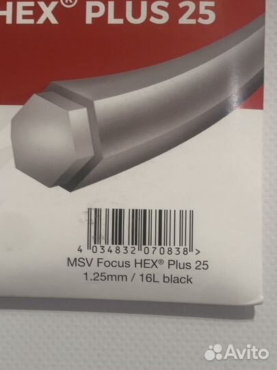 Теннисные струны MSV Focus HEX Plus 25 Black 1.25