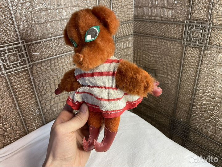 Мягкая игрушка СССР ручная работа в сапогах