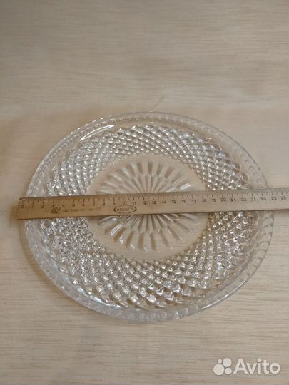 Поднос хрустальный СССР