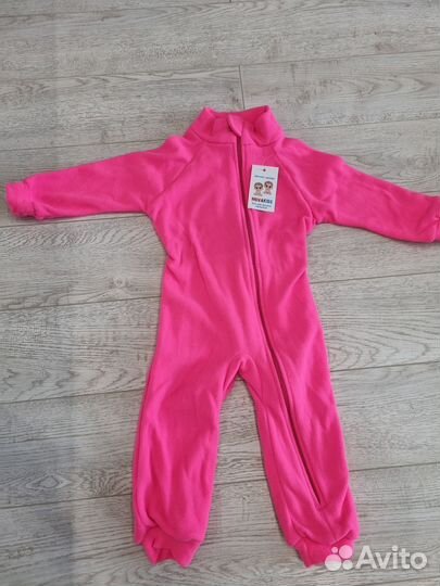 Комбинезон флисовый для девочки новый 92-98