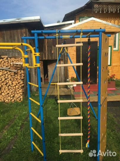 Дск детский комплекс + качели со спинкой на цепях
