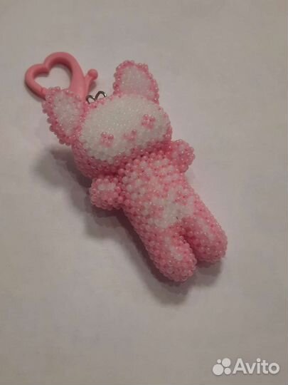 Брелок ручной работы котоскелет