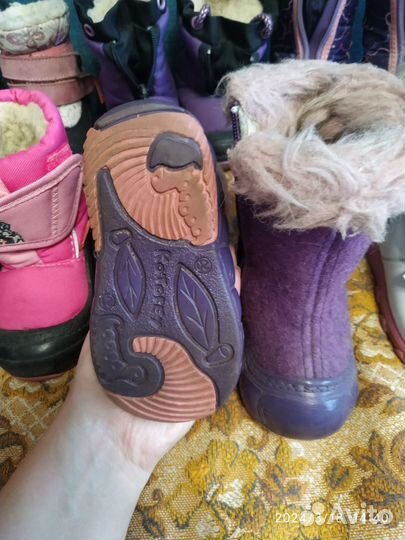 Детская обувь пакетом 6 пар зимняя 20-22р