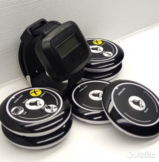 Кнопка вызова официанта, персонала с часами Эконом