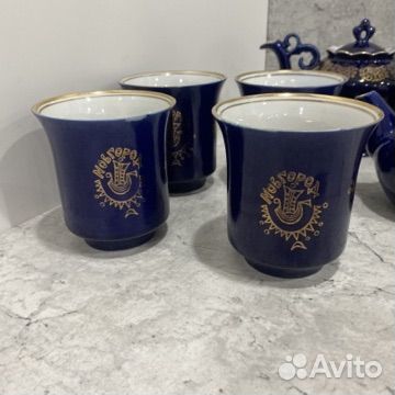 Кобальтовая посуда СССР синяя