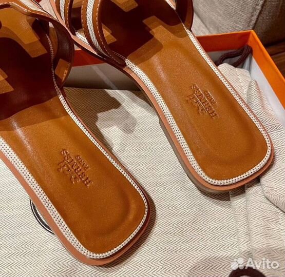 Тапки женские hermes oran