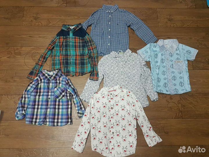 Рубашки на мальчика 2-3 года