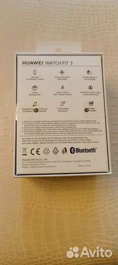 Смарт часы huawei watch fit 3 новые цвет белый
