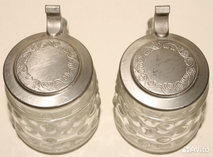 Две Немецкие Походные Рюмки-Кружки с Крышками