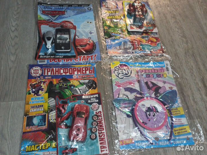 Детские журналы тачки трансформеры пони новые