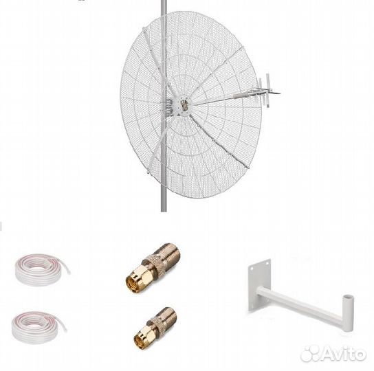 Антенный комплект mimo 2G/3G/4G/wifi. KNA-27 дБ