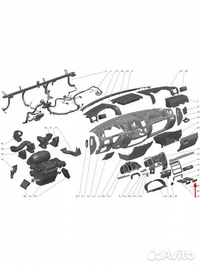 Облицовка панели приборов на Газель