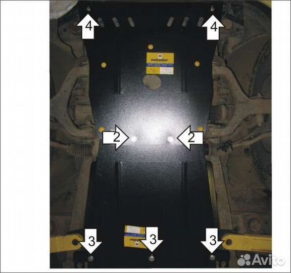 Защита двс, кпп для Ssangyong Kyron