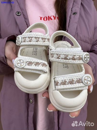 Белые детские сандалии от Mirosha Kids