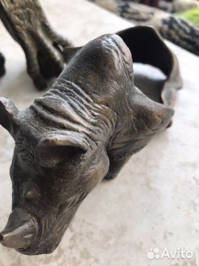 Старинная бронза перочистка