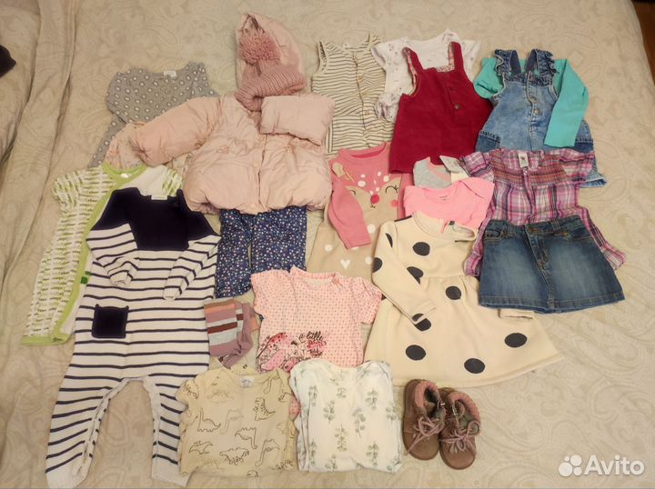 Большой пакет брендовых вещей 74 80 Zara HM next