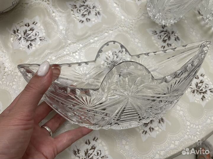 Салатник хрустальный ваза