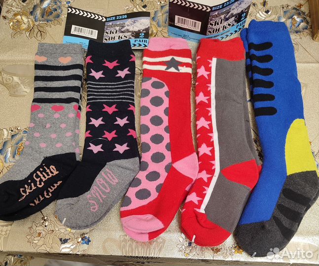 Носки, детские теплые, длинные