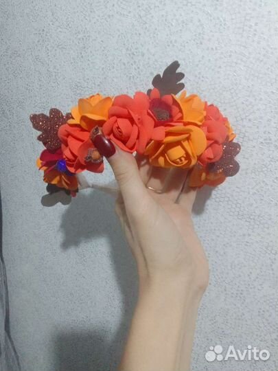 Осенний венок на голову