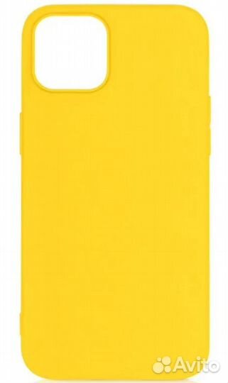 Силиконовый чехол для iPhone 14 Plus, желтый