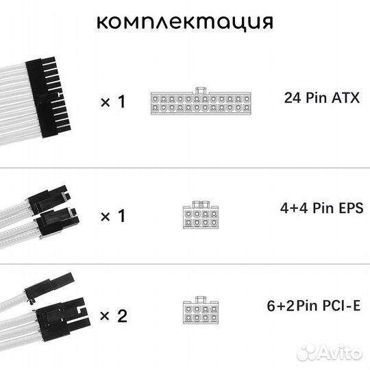 Кастомные удлинители проводов блока питания