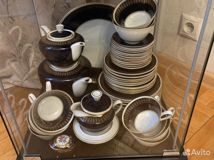 Чайный сервиз на 12 персон Веймар cobalt