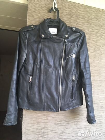 Кожаная куртка Mango