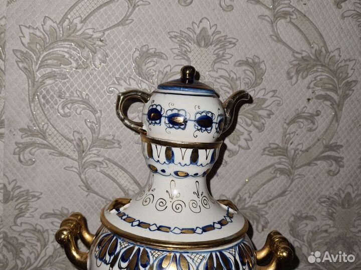 Самовар фарфоровый сувенир СССР