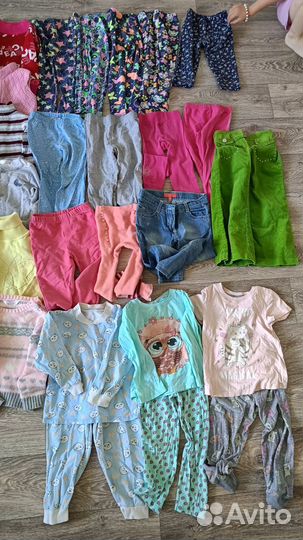 Пакет теплых вещей для девочки на 2-4 года