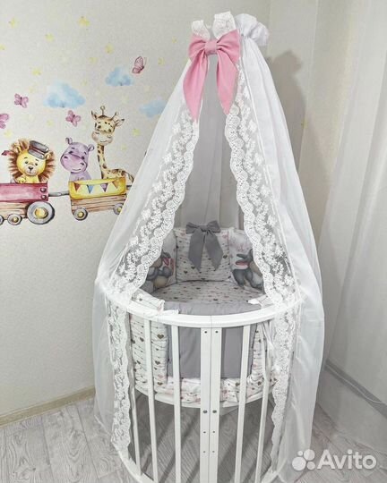 Комплект в кроватку для девочки premium