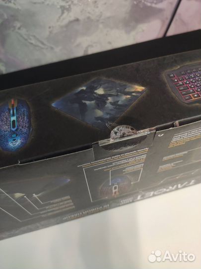 Клавиатура, мышь, гарнитура + коврик Defender