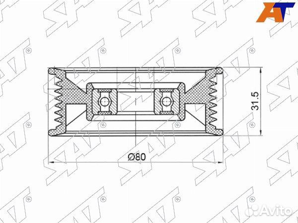 Ролик приводного ремня honda accord