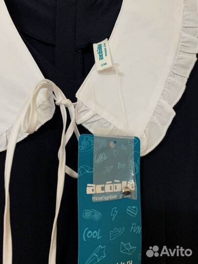 Школьное платье с воротничком и блузки