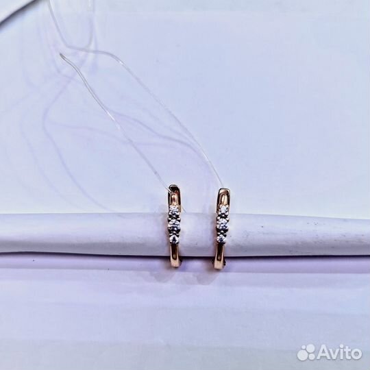 Серьги золотые 585 пробы