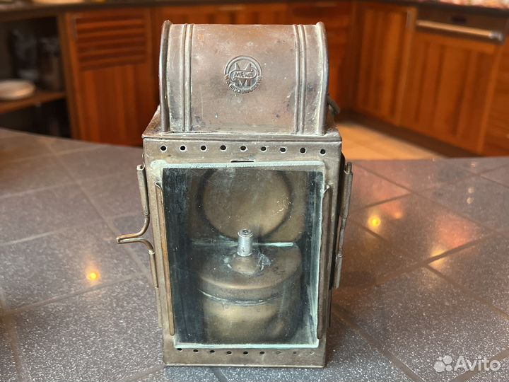 Старый немецкий карбидный фонарь