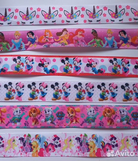 Лента репсовая с рисунком