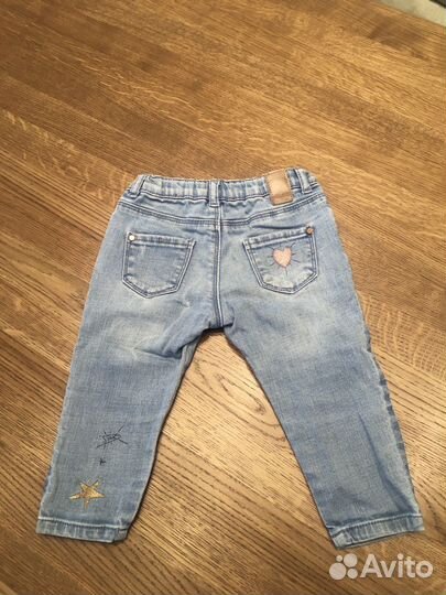 Джинсы Zara для девочки 80