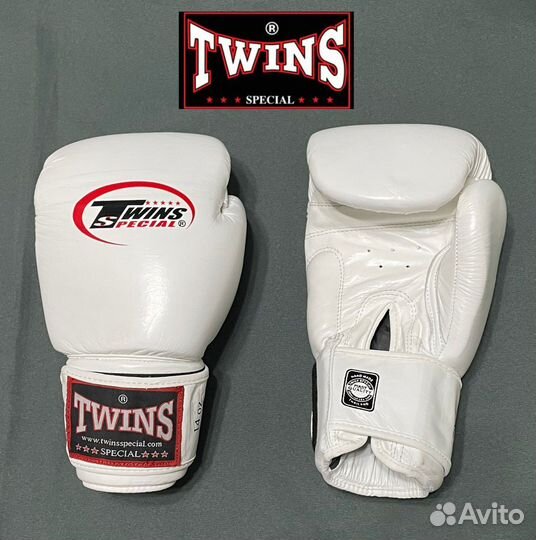 Боксерские перчатки twins кожа
