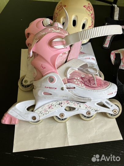 Роликовые коньки детские с защитой