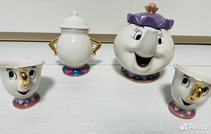 Красавица и чудовище сервиз и сахарница