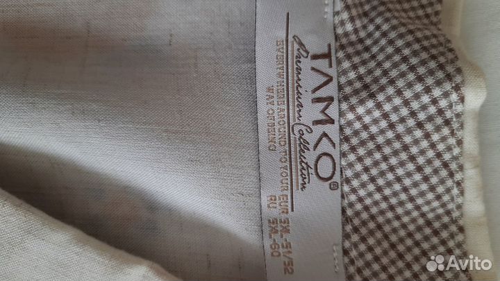 Мужская рубашка, лен. Свитер и полувер вязаный