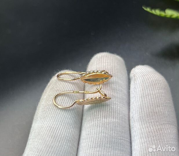 Золотые Серьги СССР 585* 2,61гр
