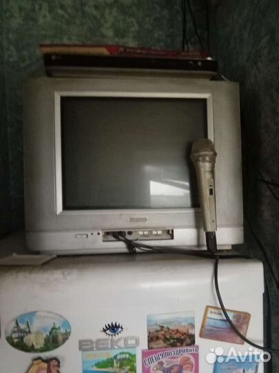 Комплект карооки тиви +плеер +микрофон +антена