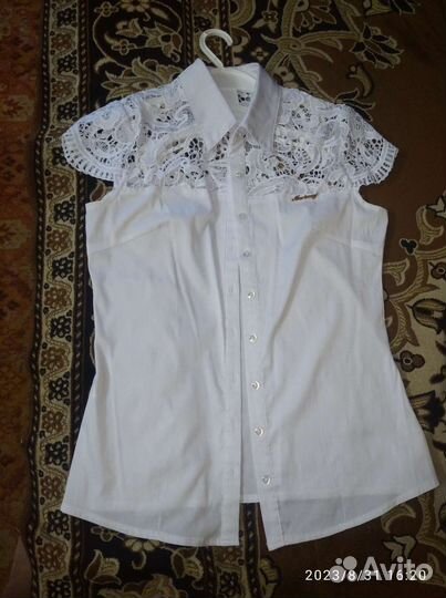 Рубашка школьная на рост 152