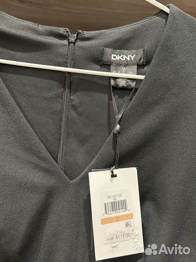 Платье dkny с расклешенными рукавами со сборкой